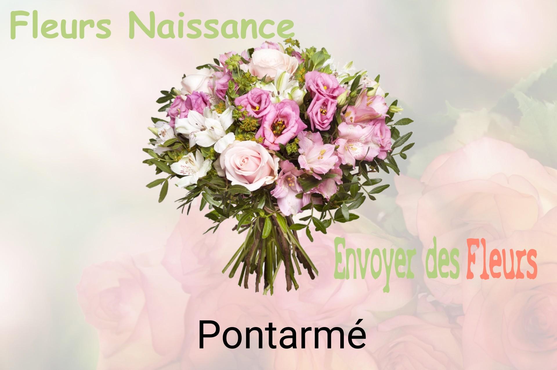 Bouquet de fleurs de naissance livré à Pontarmé